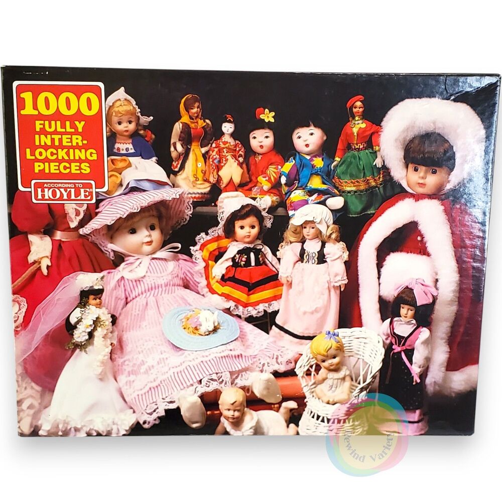 Vintage 1995 Hoyle 1000 Pc Puzzle Dolls Sealed